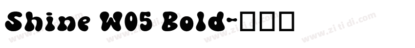Shine W05 Bold字体转换